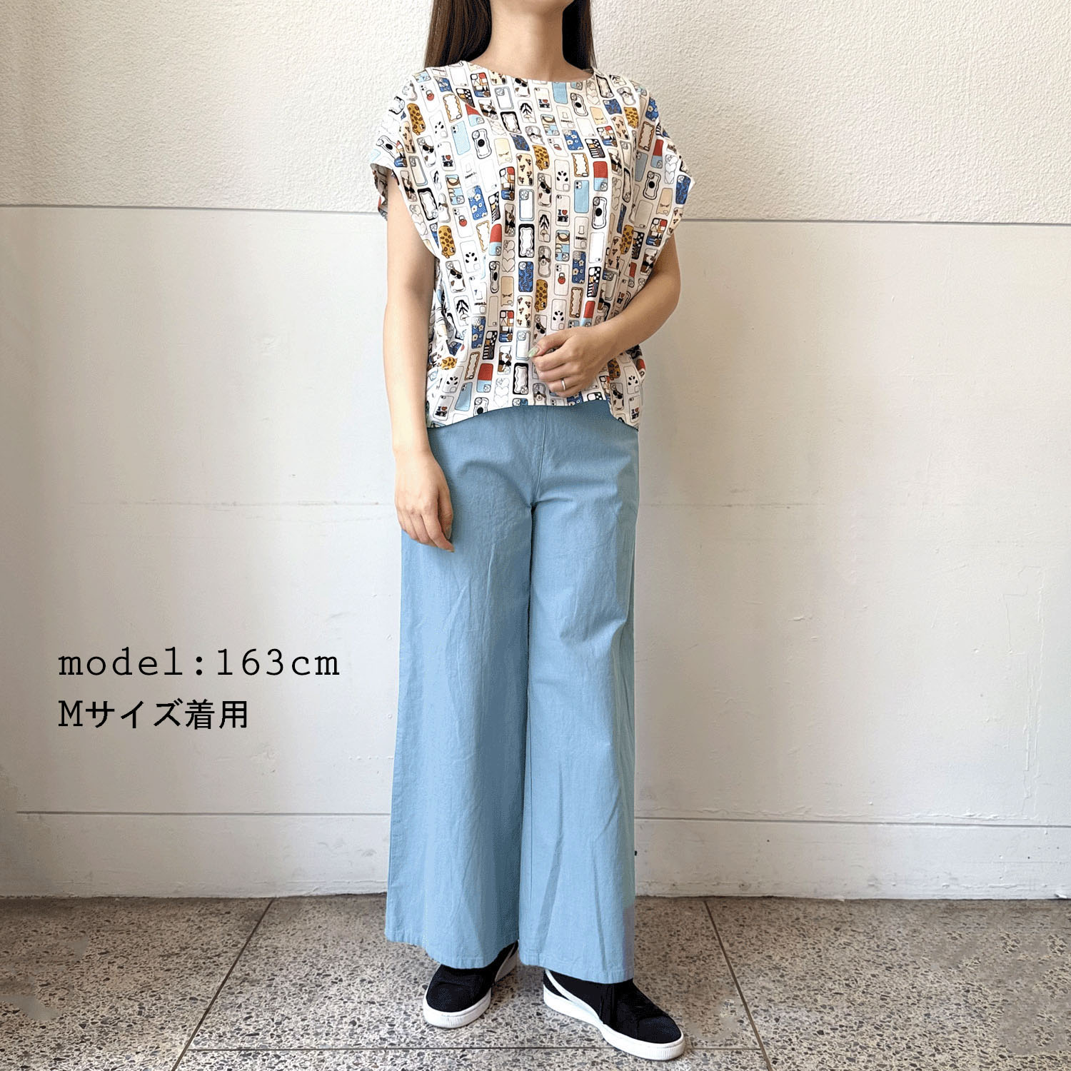 綿スラブバギーパンツ - 画像1