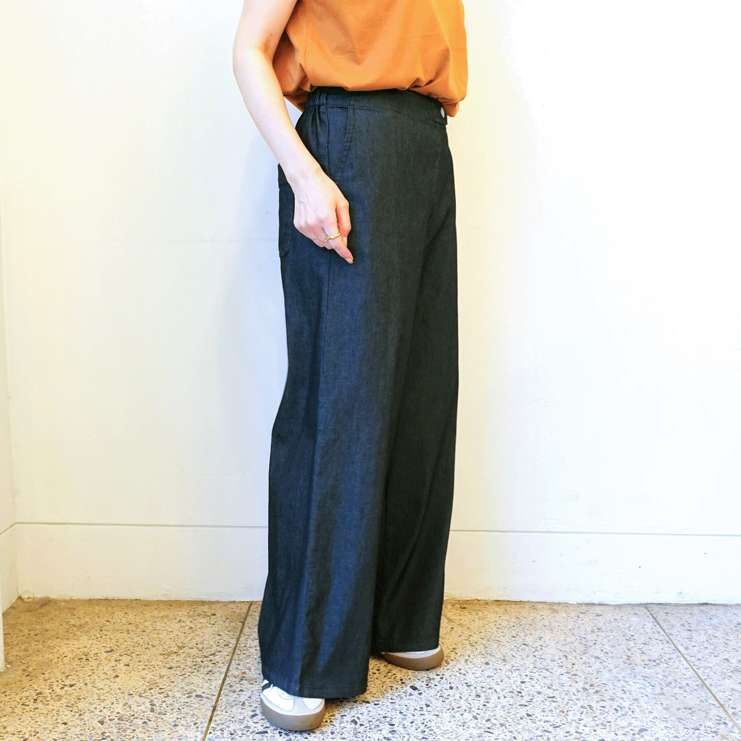 サマーデニムバギーパンツ - 画像2