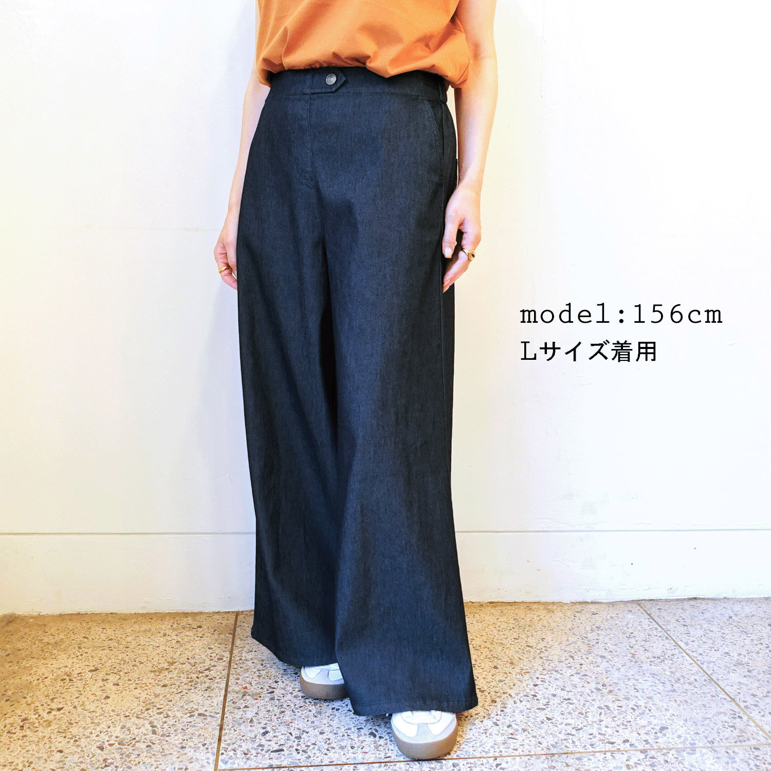 サマーデニムバギーパンツ