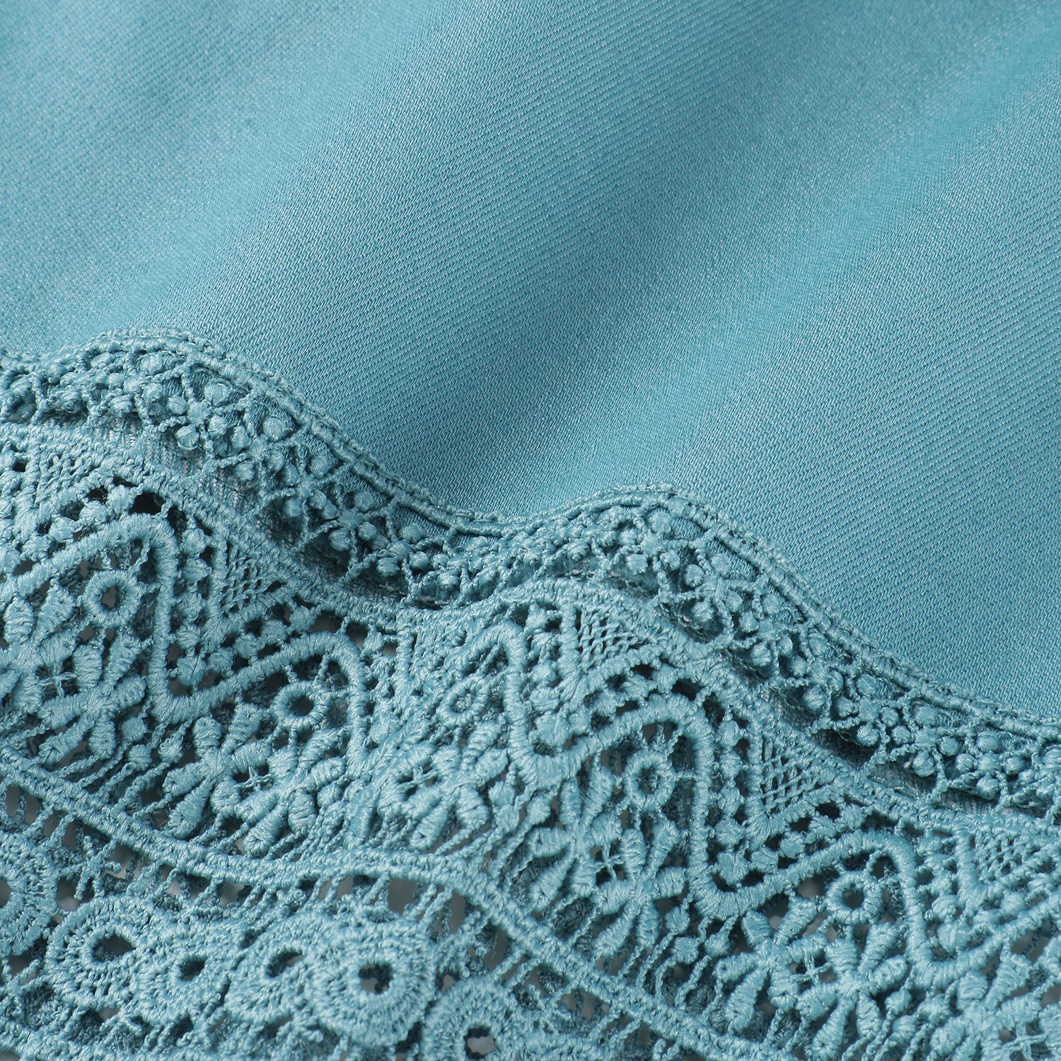 レースヘムワイドストレートパンツ - 画像9