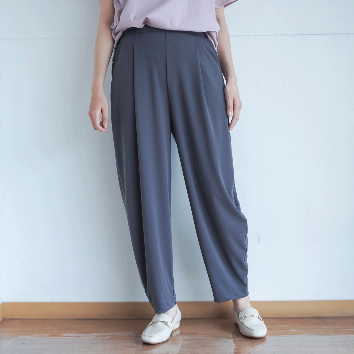 【Insta Live】タックワン ペオススムースコクーンパンツ - 画像7