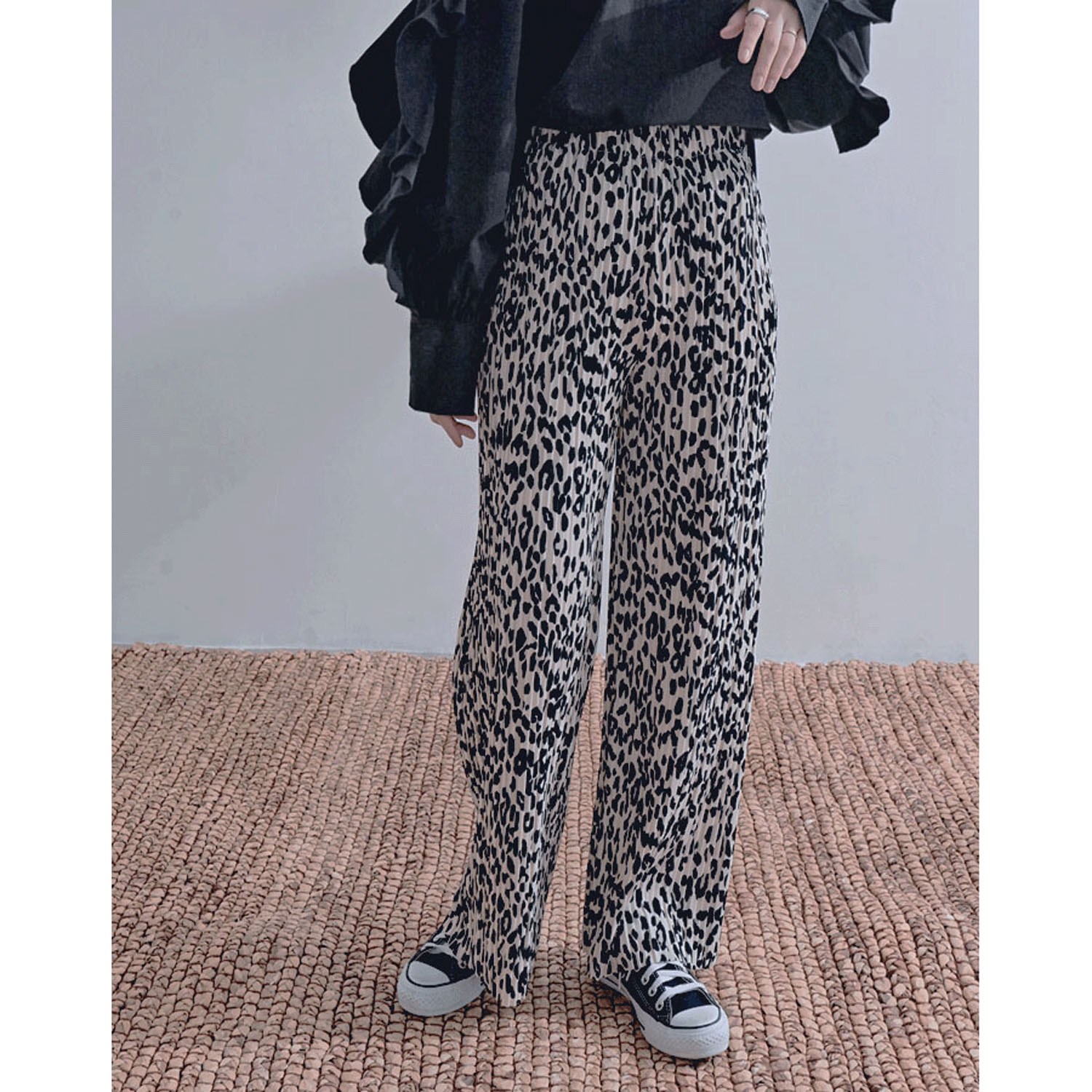 カットプリーツパンツ - 画像2