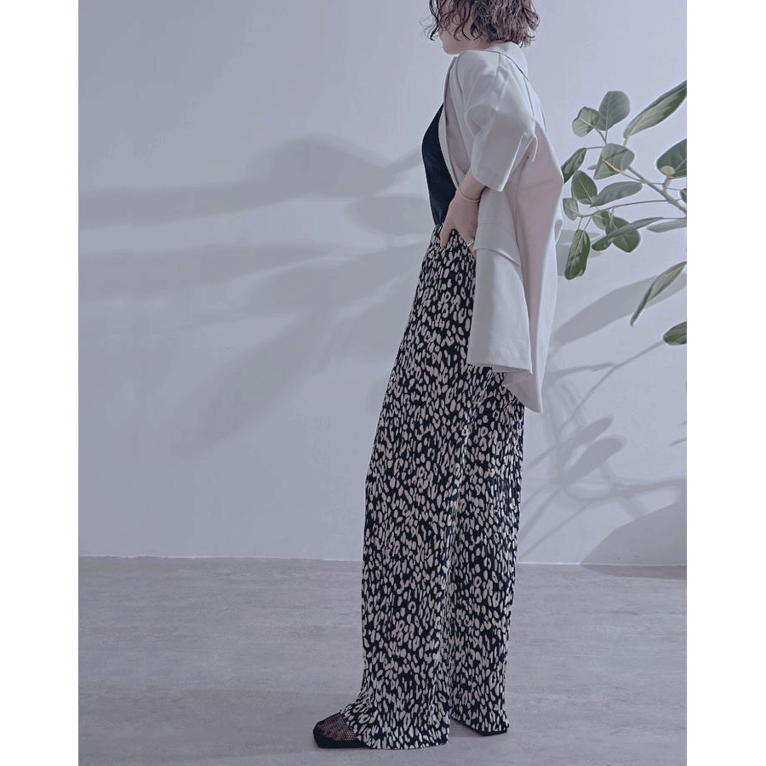 カットプリーツパンツ - 画像3