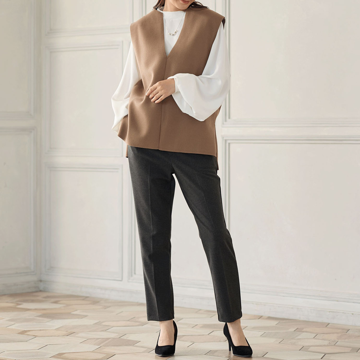 【Insta Live】TAKUMIBA ウーリッチウォーム 前ポケットクロプトテーパードパンツ - 画像3