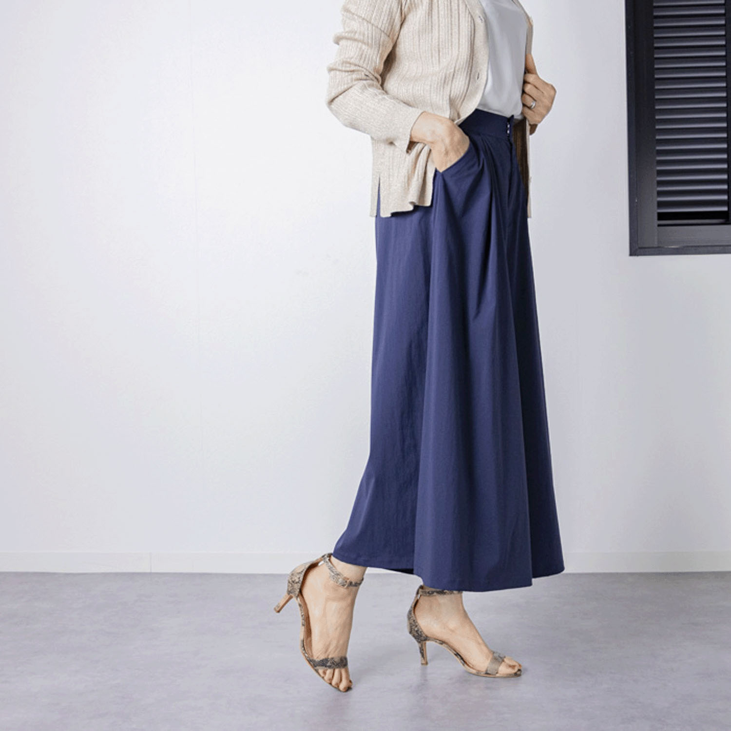 キュロットタックガウチョパンツ - 画像10