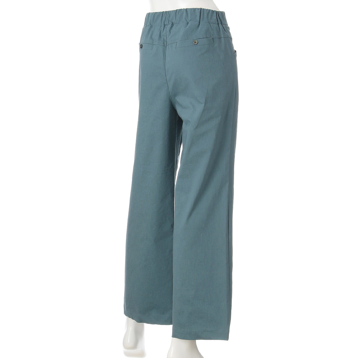 麻混ストレッチデザインワイドパンツ - 画像8