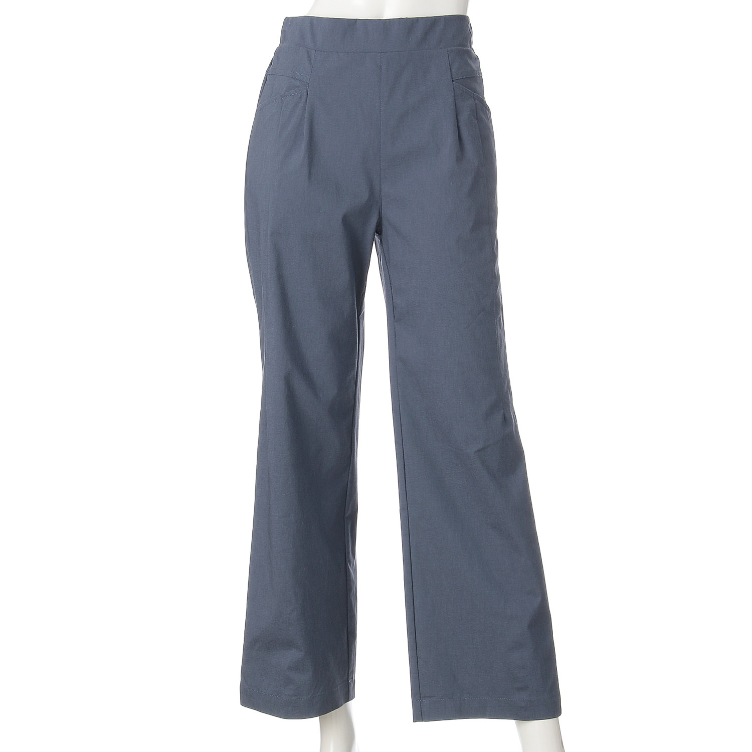 麻混ストレッチデザインワイドパンツ - 画像10