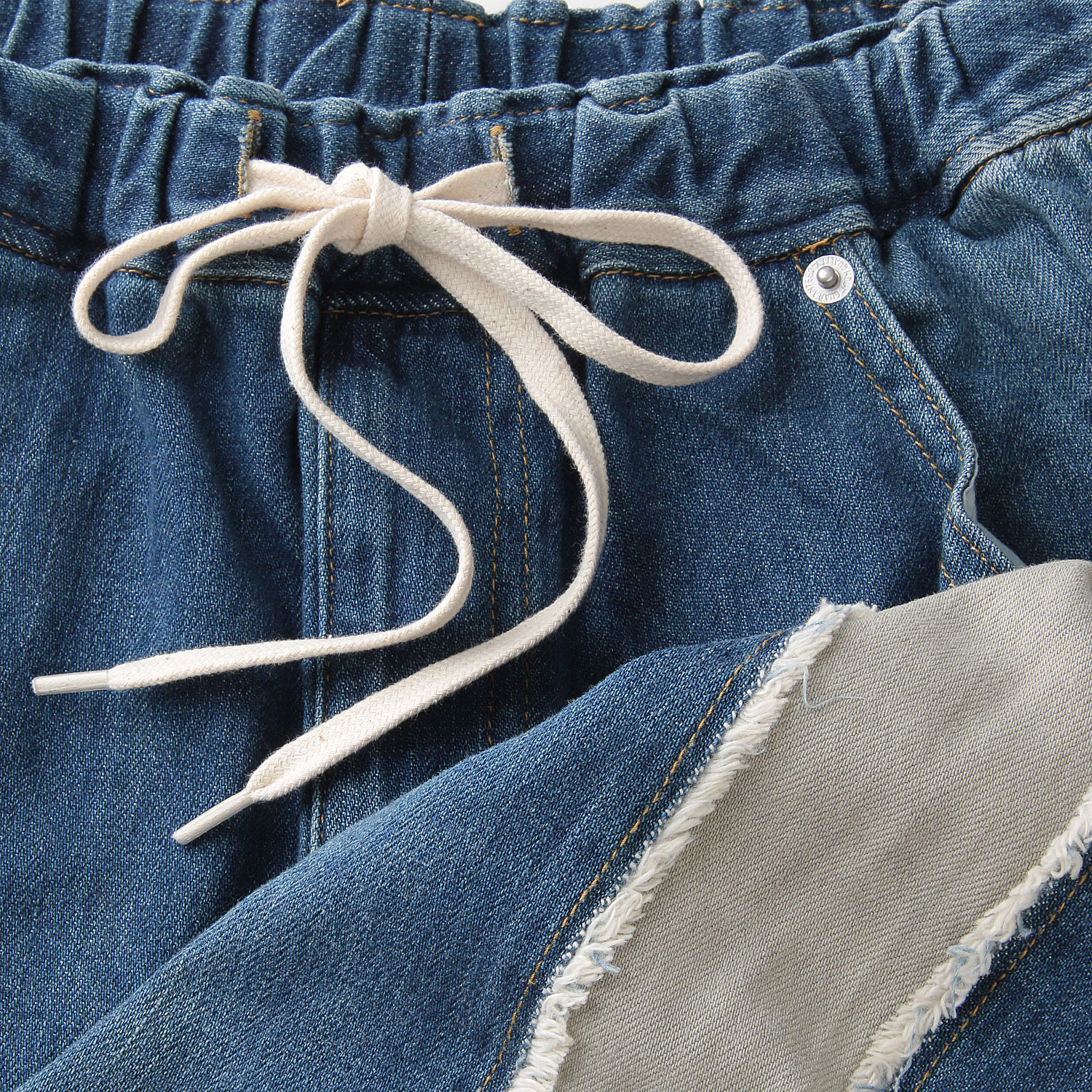 【Insta Live】CAMEL ROAD サイドカット配色カーブイージーパンツ - 画像15