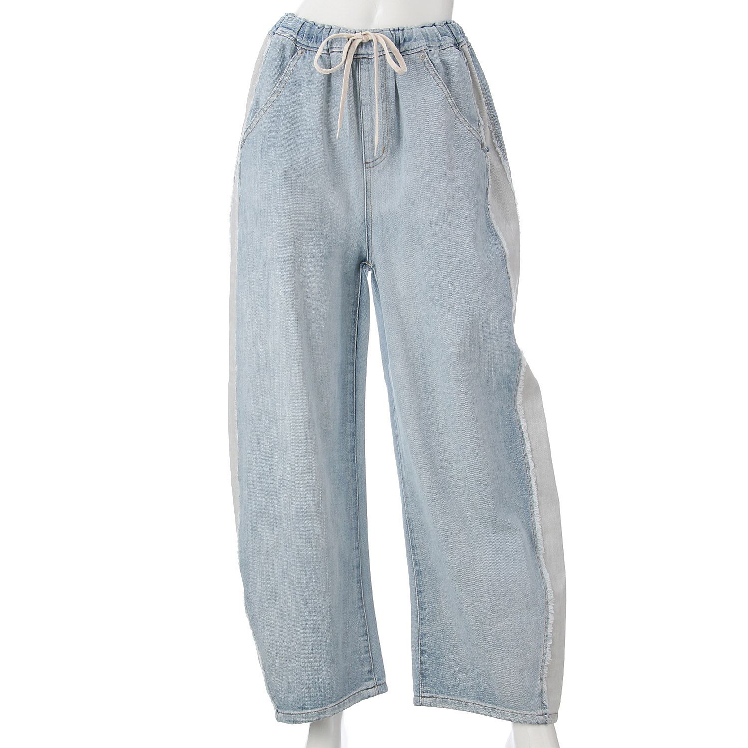 【Insta Live】CAMEL ROAD サイドカット配色カーブイージーパンツ - 画像8