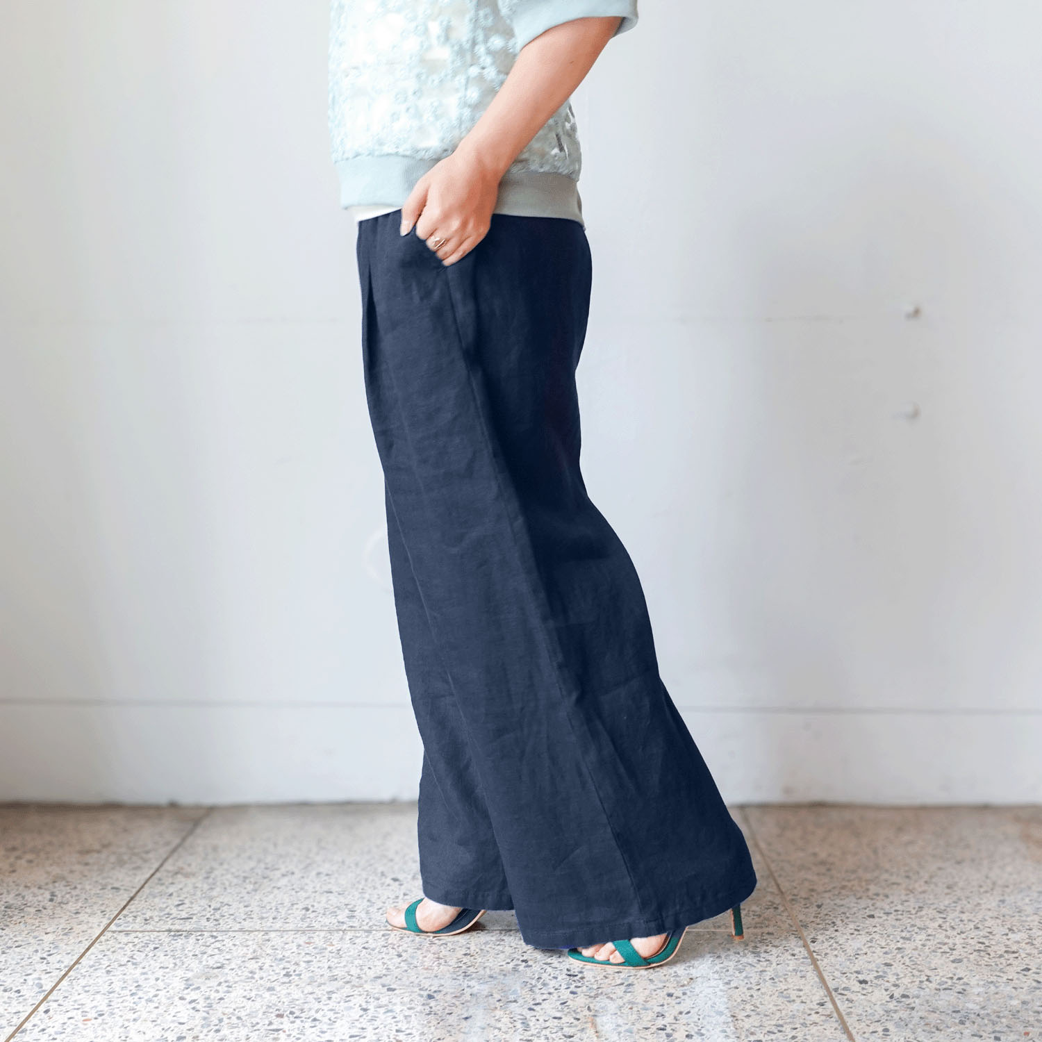 【InstaLive】JEUNE ET JOYEUX フレンチリネンワイドパンツ 65丈 - 画像17