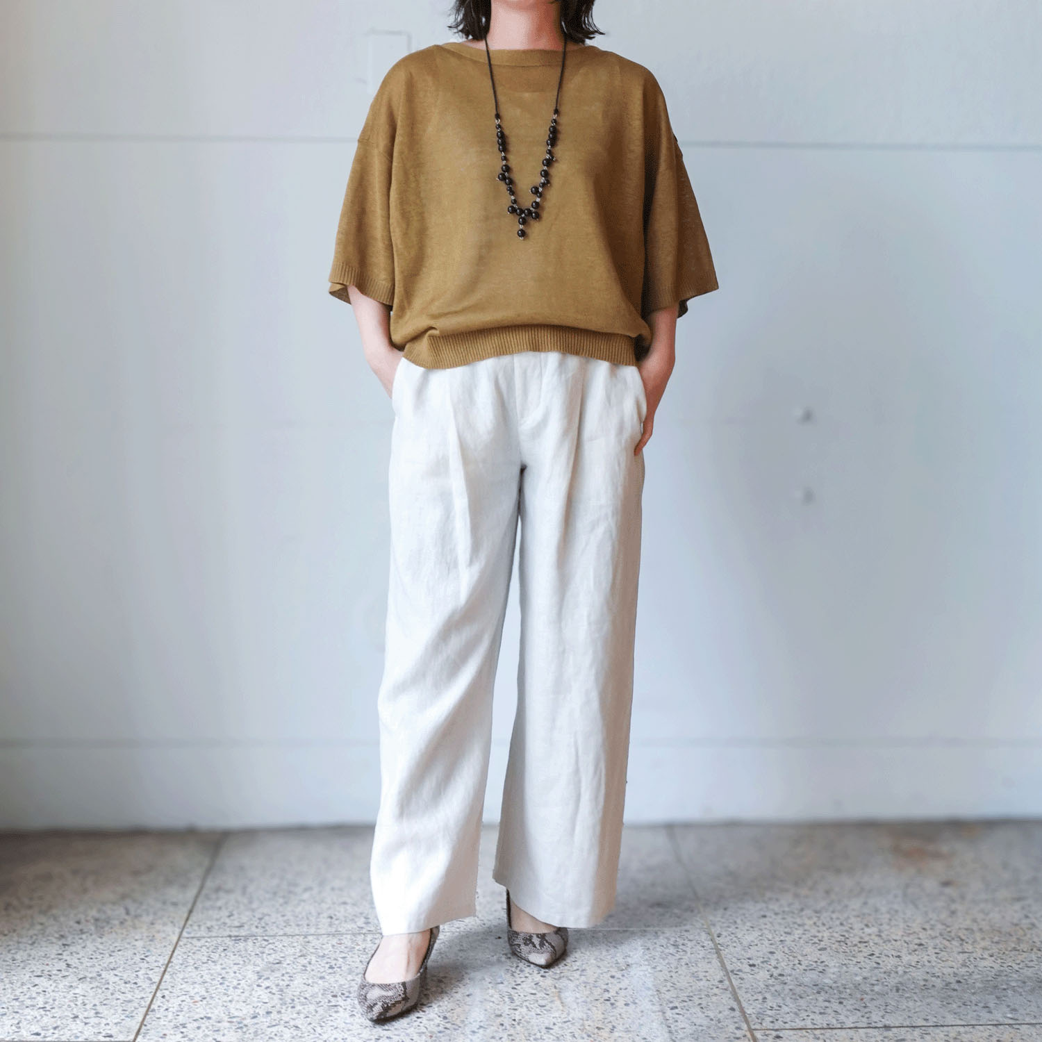 【InstaLive】JEUNE ET JOYEUX フレンチリネンワイドパンツ 65丈 - 画像5
