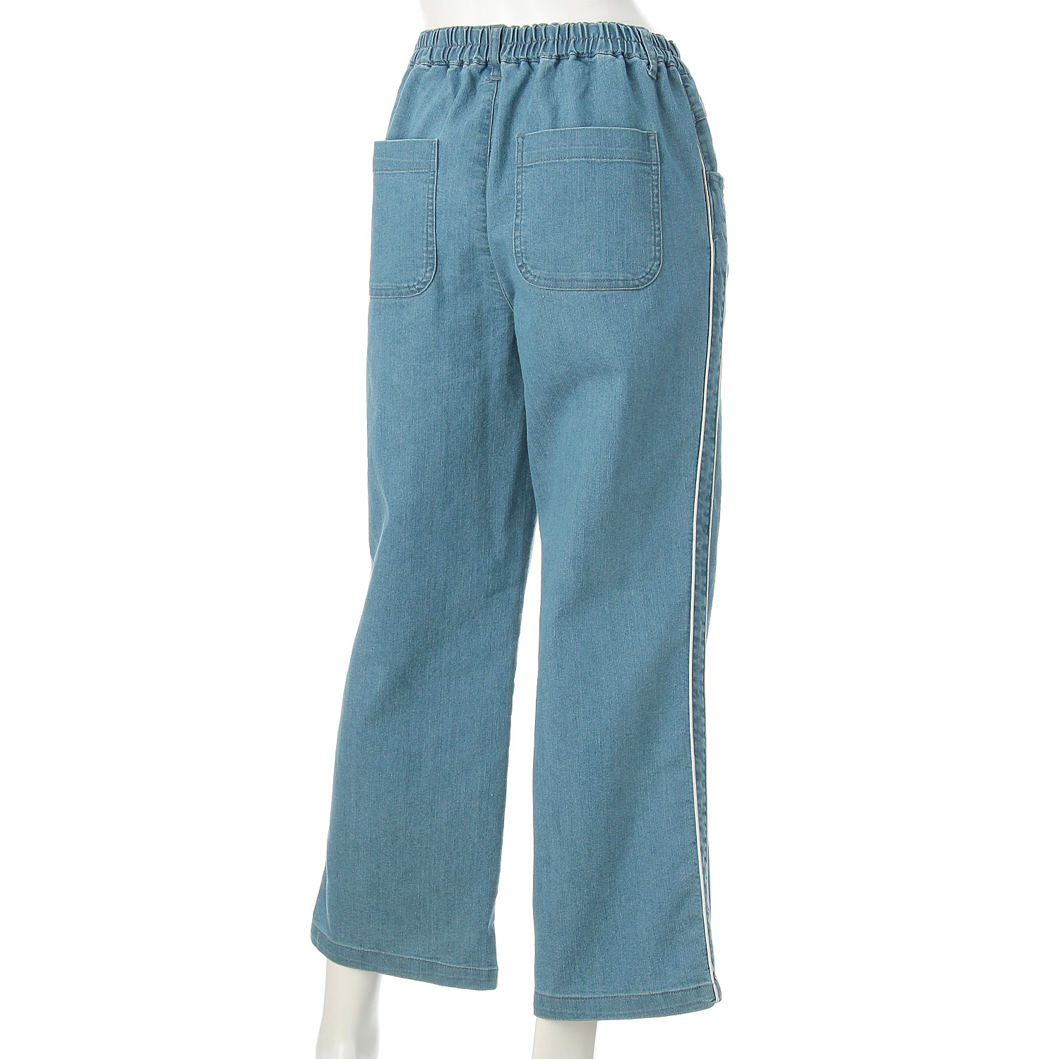 パイピングラインデニムパンツ - 画像6