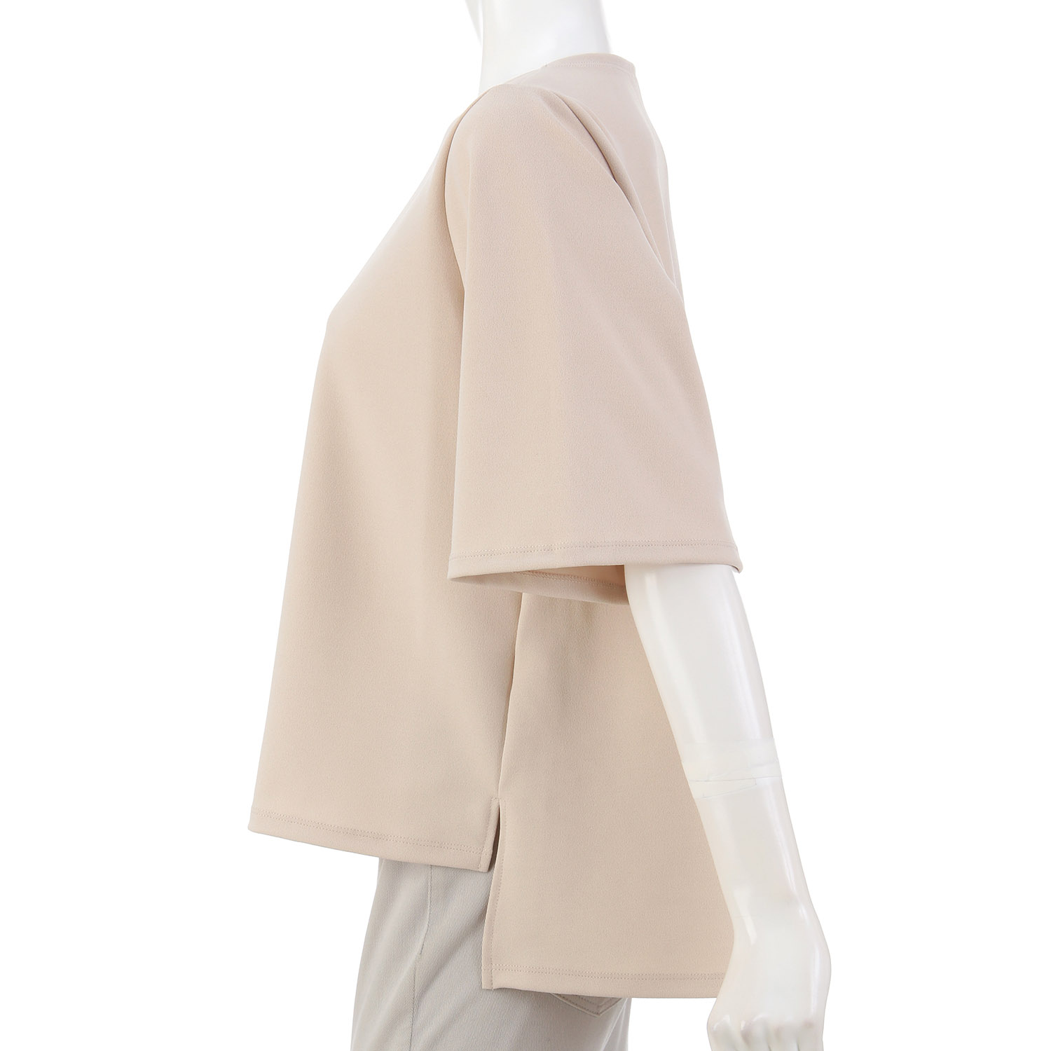 TAKUMIBA ジョーゼットニットフレアプルオーバー - 画像5