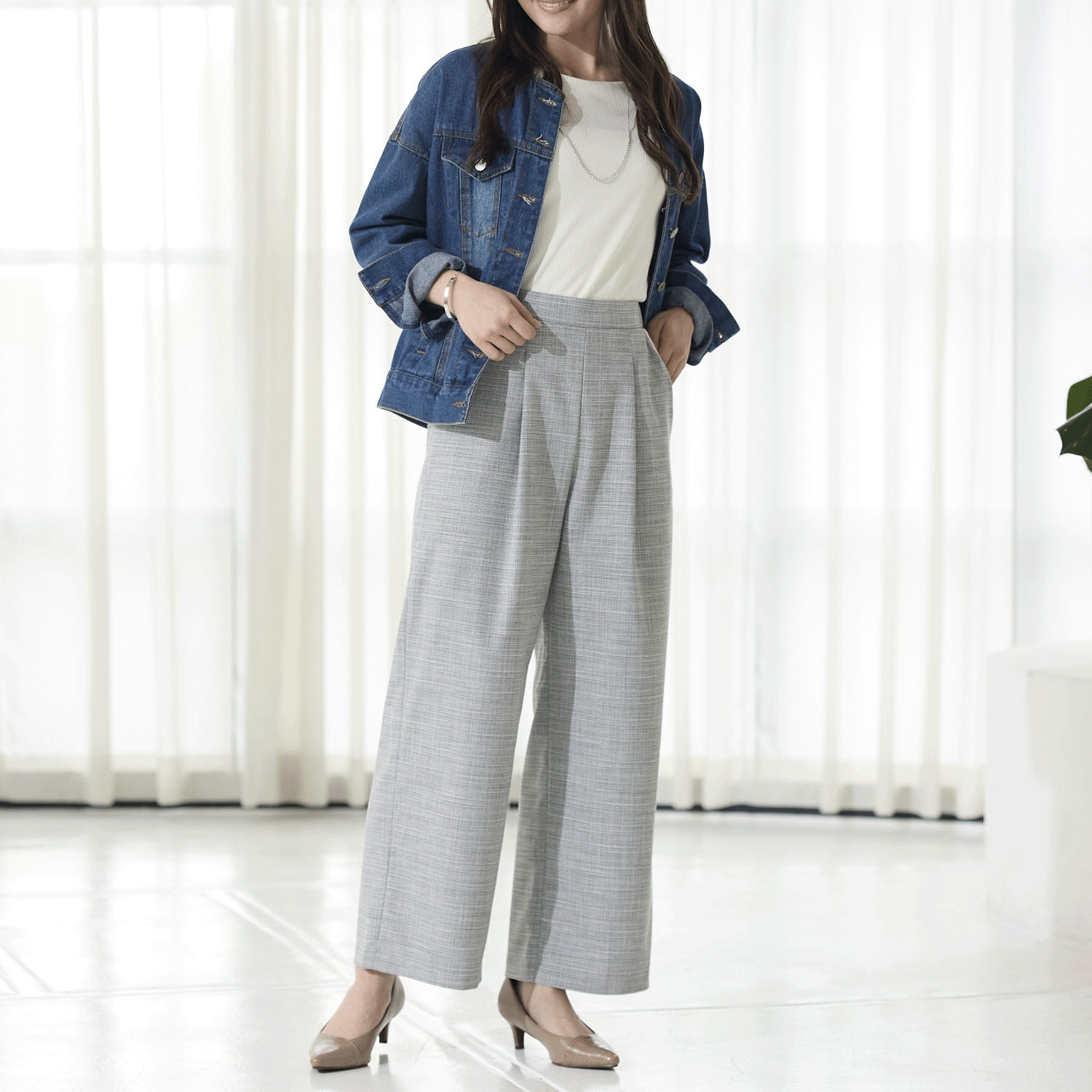 【Insta Live】reginetta TRスラブストレッチ・ポケットパイピングワイド - 画像2