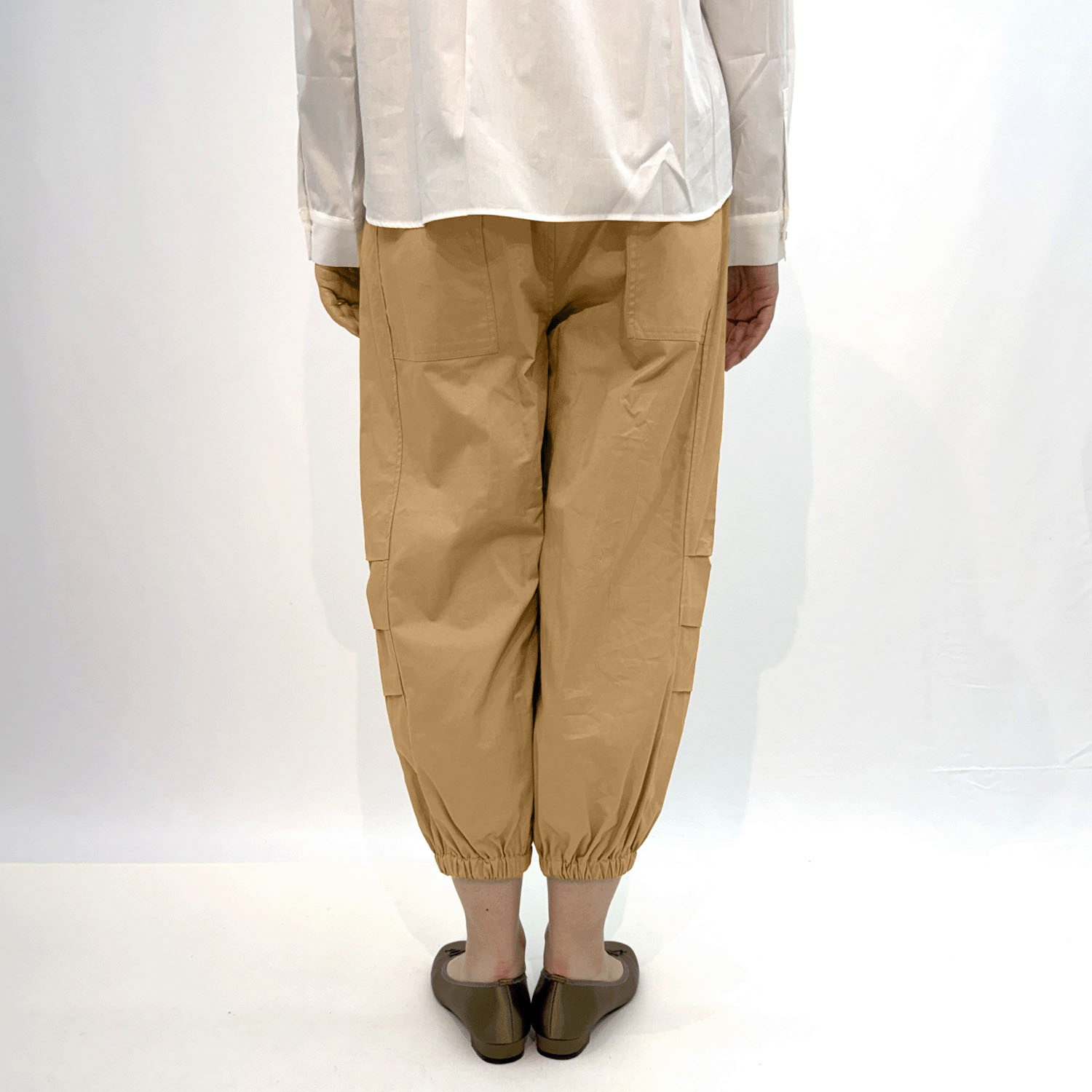 コットンポプリンサイドタックパンツ - 画像7