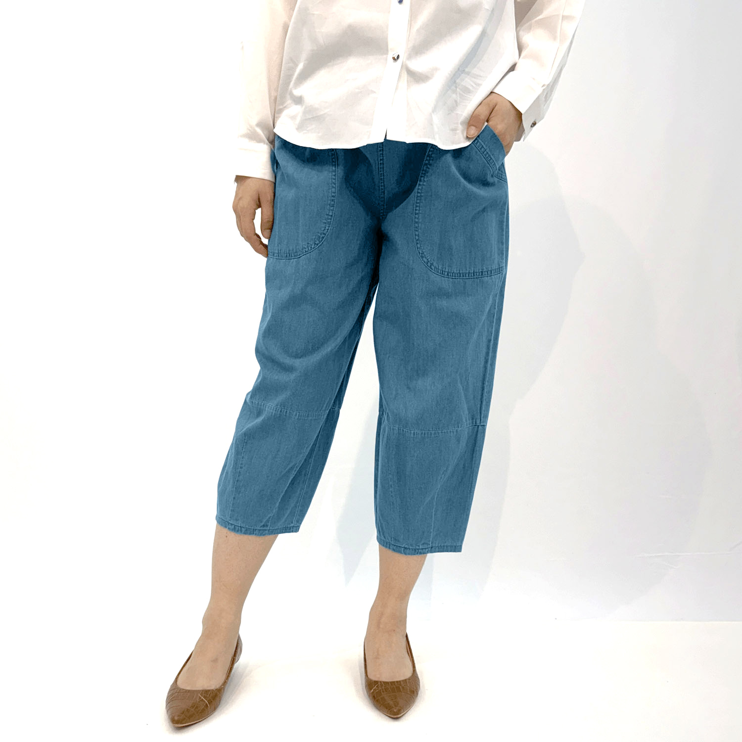 インディゴバルーンパンツ - 画像1