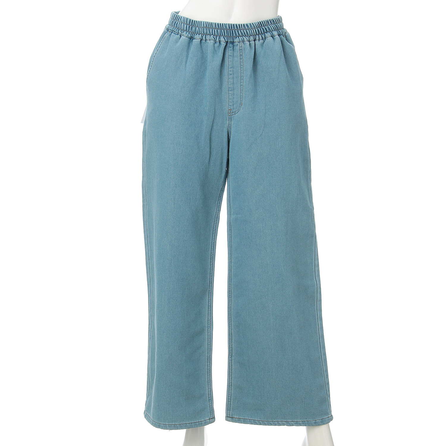 W HEART 柔らかガーゼデニムワイドパンツ - 画像7