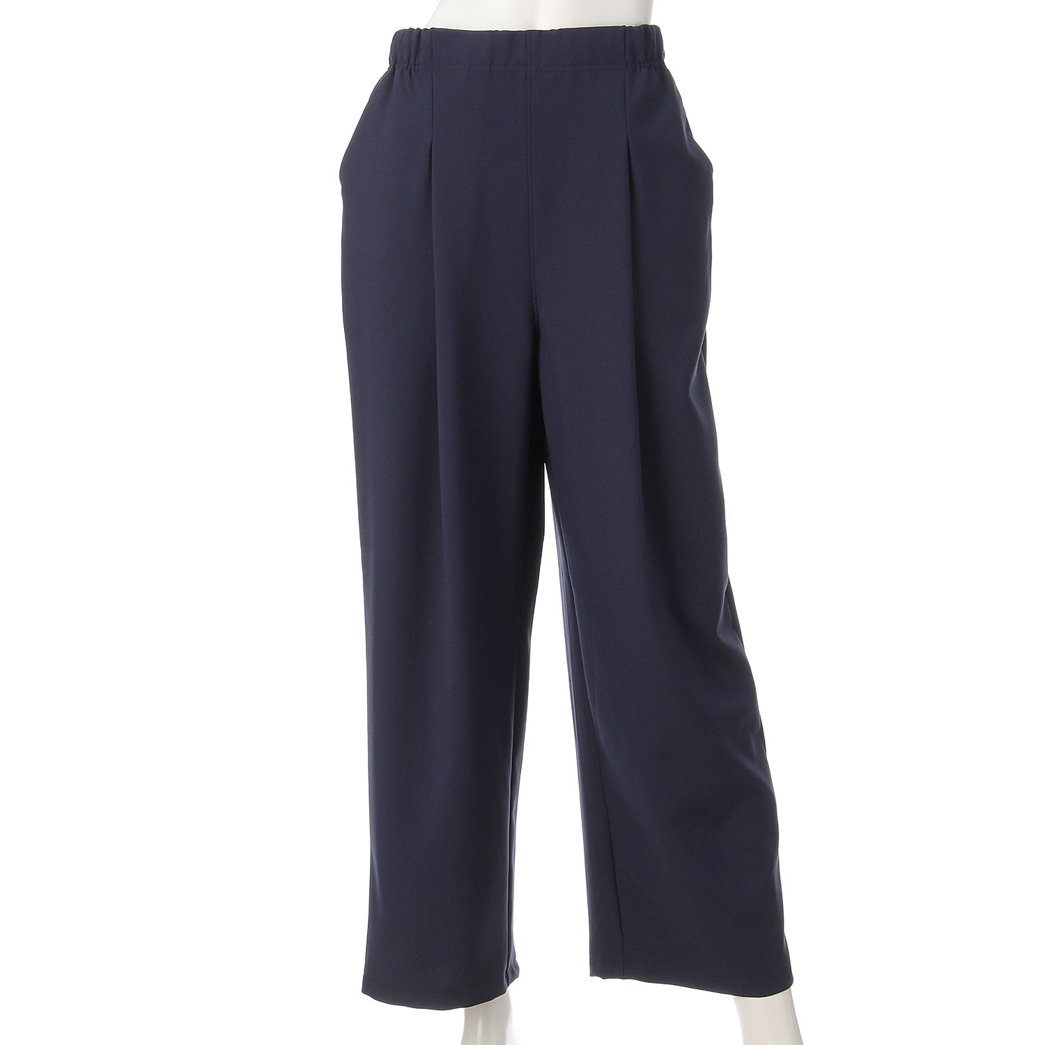 ソフトストレッチ タックワイドパンツ - 画像13