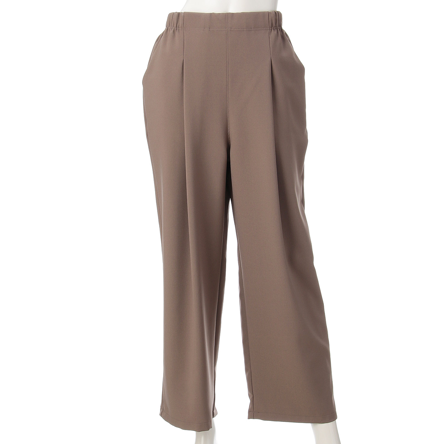 ソフトストレッチ タックワイドパンツ - 画像7