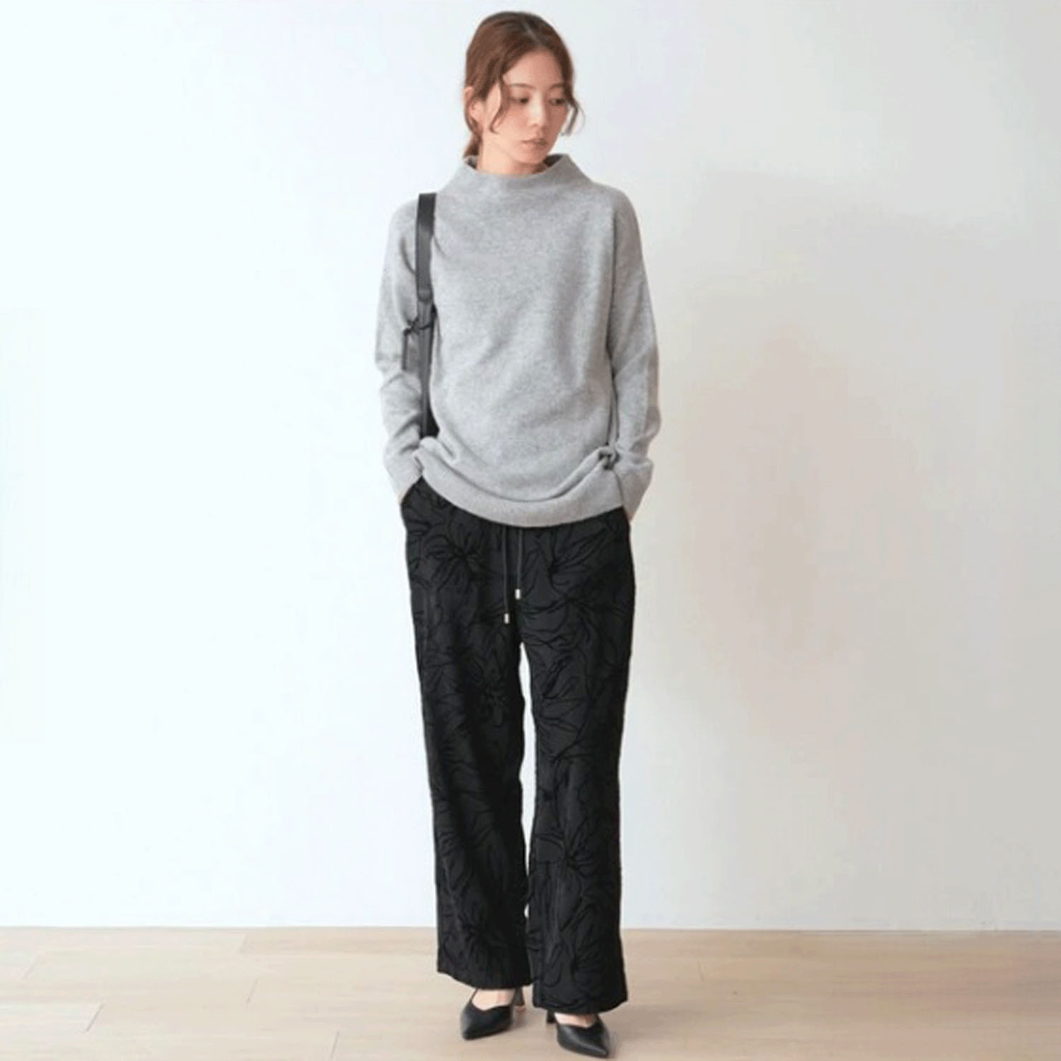 Nohea 花柄フロッキーワイドパンツ - 画像16