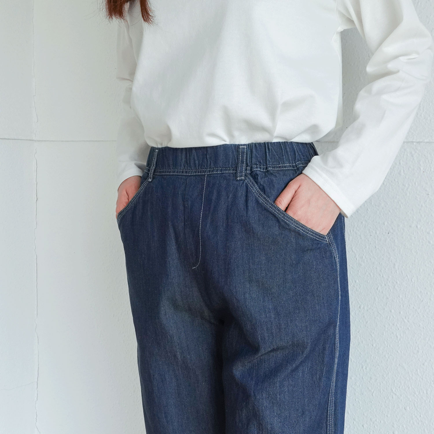 【Insta Live】リヨセルデニム ワイドパンツ - 画像5