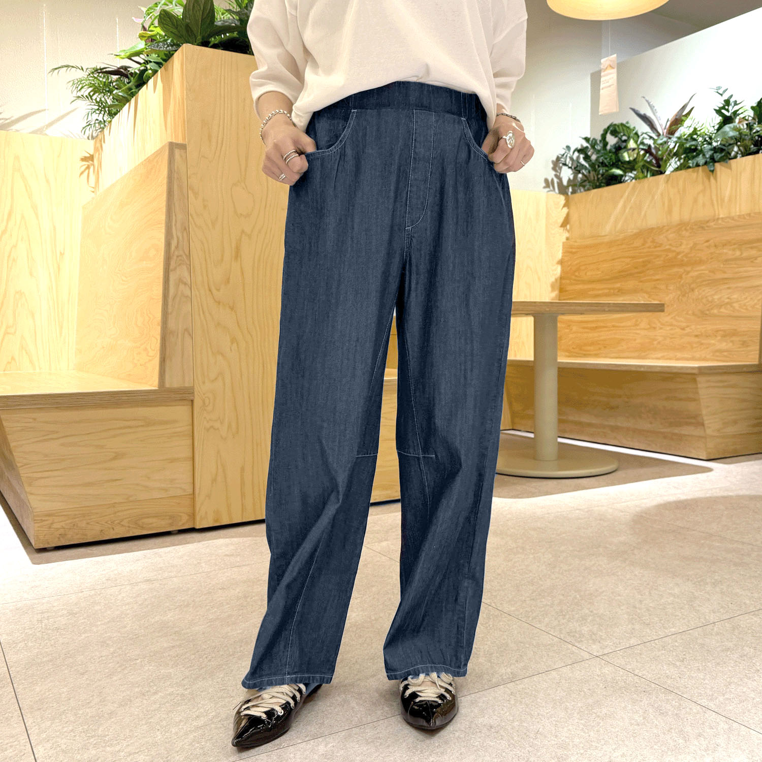 【Insta Live】リヨセルデニムバレルパンツ - 画像8