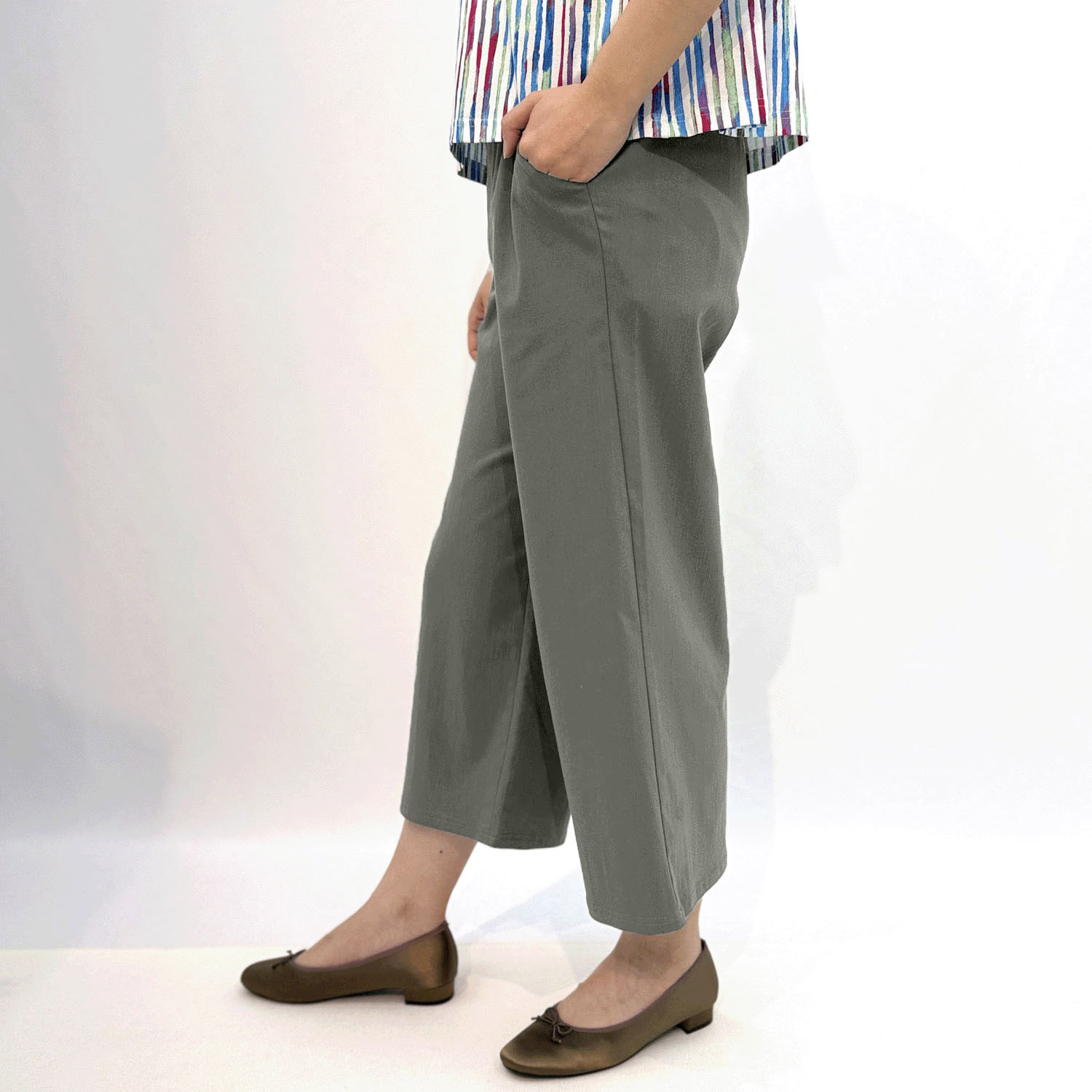 セオスリー ストレッチワイドパンツ - 画像3