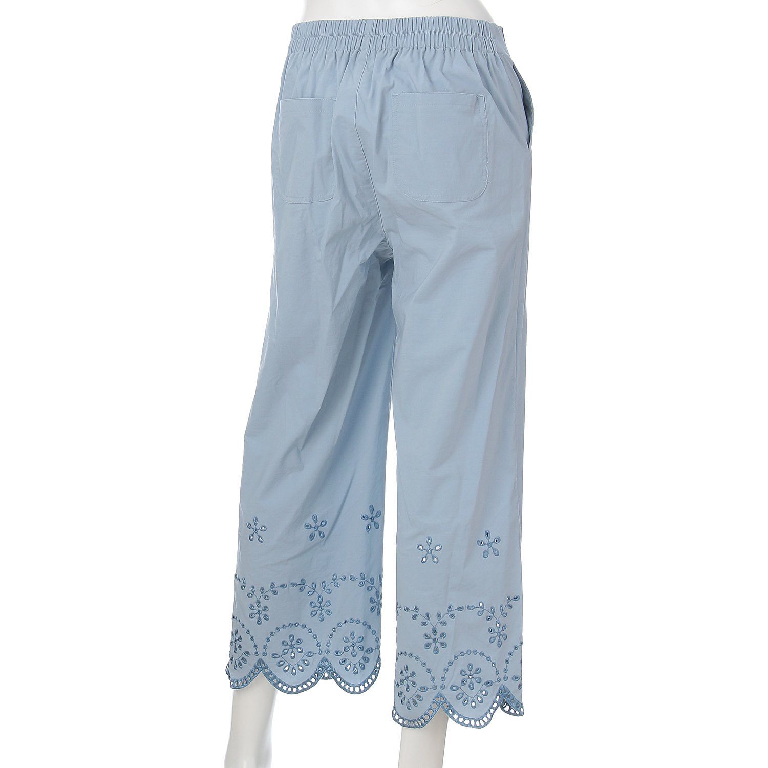 縦ストレッチ スカラップ刺繍パンツ - 画像15