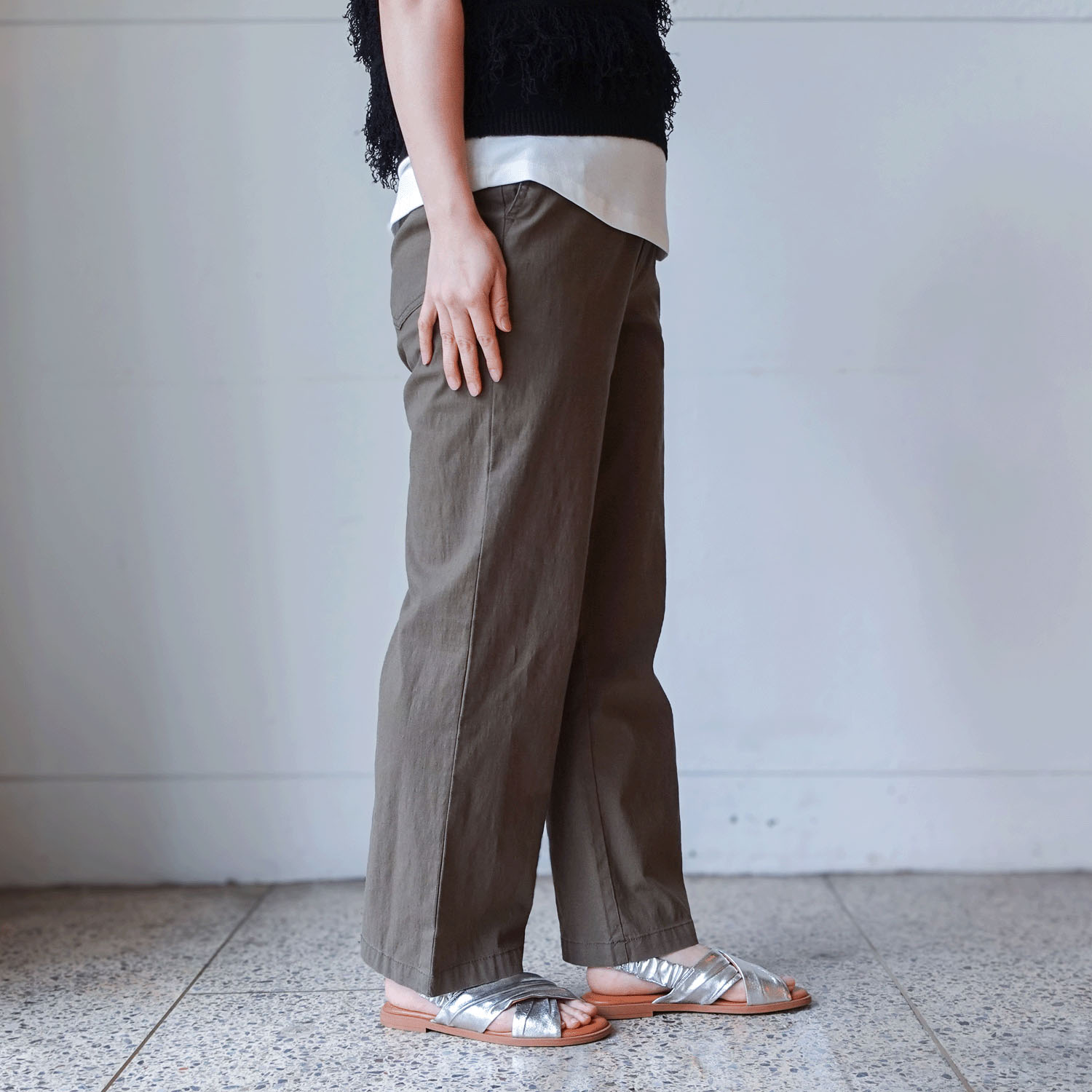 【InstaLive】aiai リヨセル麻ストレッチ シュッと！ストレートパンツ - 画像6