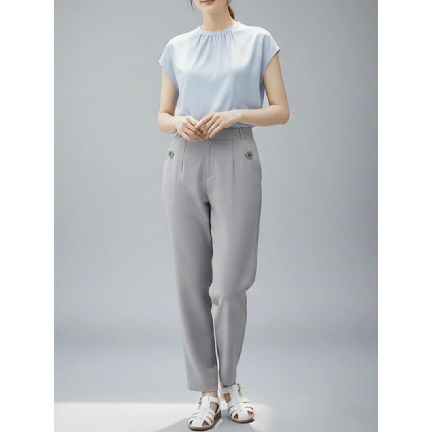 【InstaLive】aiai リヨセル麻ストレッチ シュッと！ストレートパンツ - 画像9