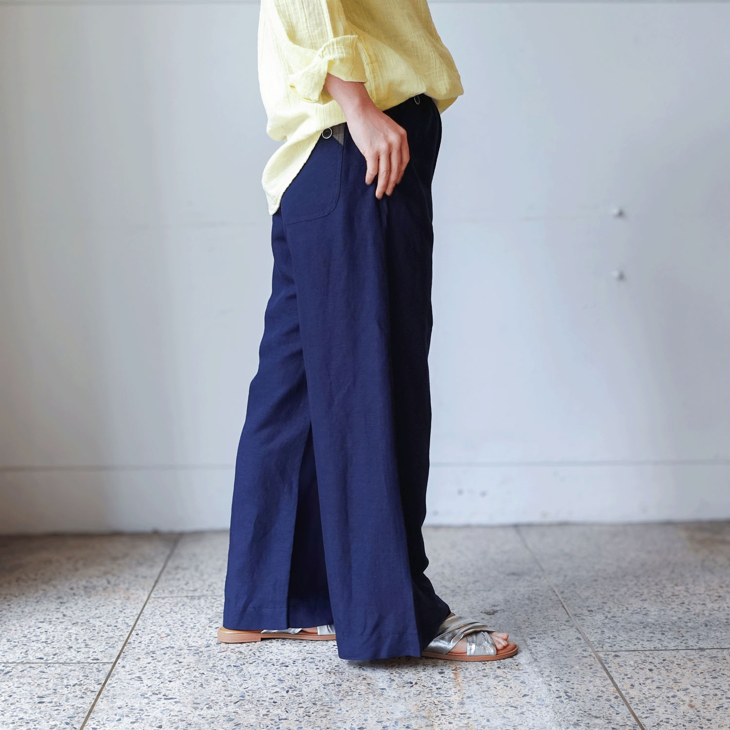 【InstaLive】aiai 麻レーヨン シュッと！ワイドフレアーパンツ - 画像2