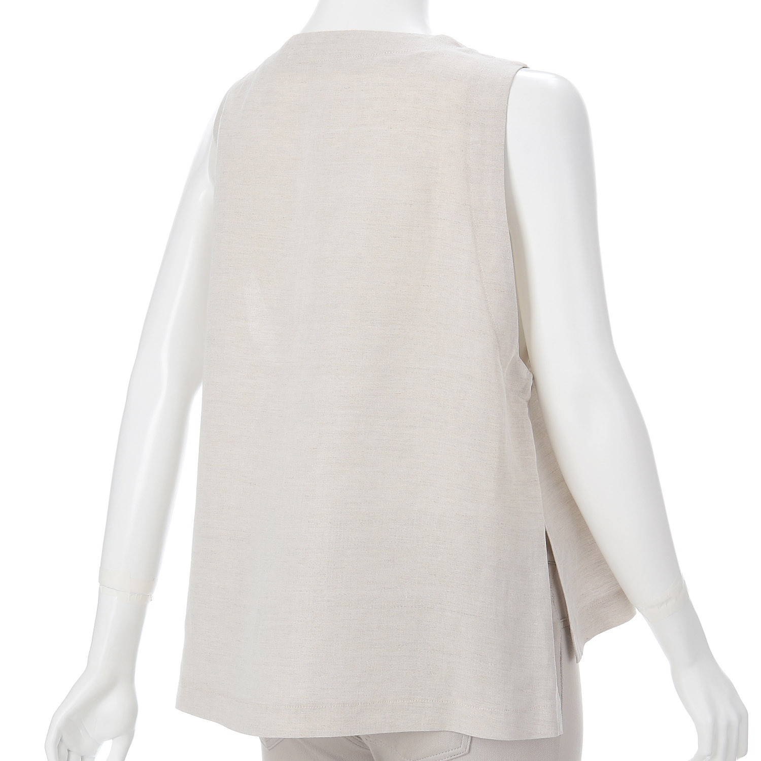 【InstaLive】aiai 麻レーヨン シードポケットベスト - 画像5