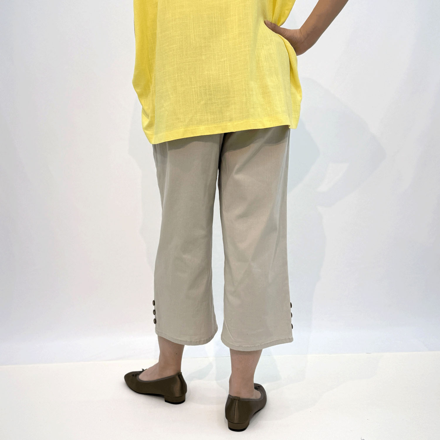 aiai T／Cスラブツイル シュッと！クロップドストレート - 画像4