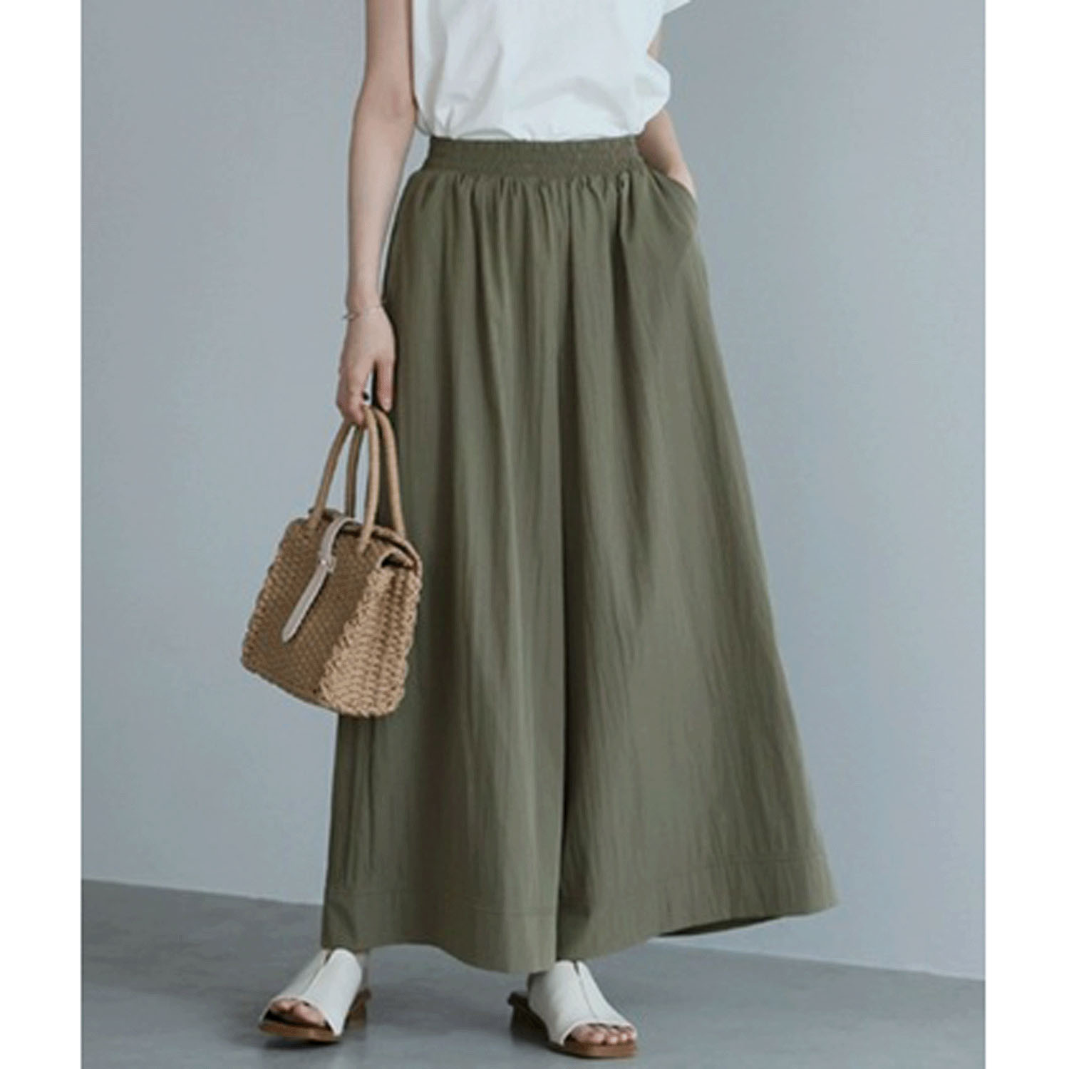 ナチュラルワッシャーガウチョパンツ - 画像8