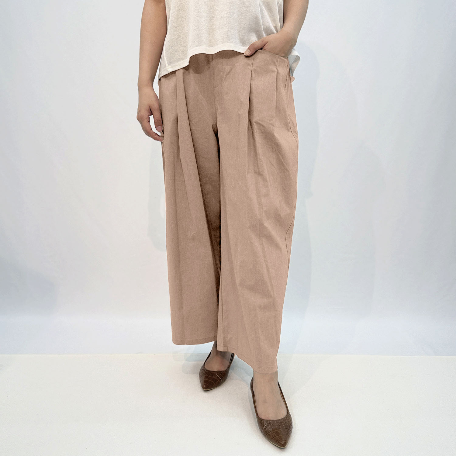 コットンリネンコクーンパンツ - 画像2