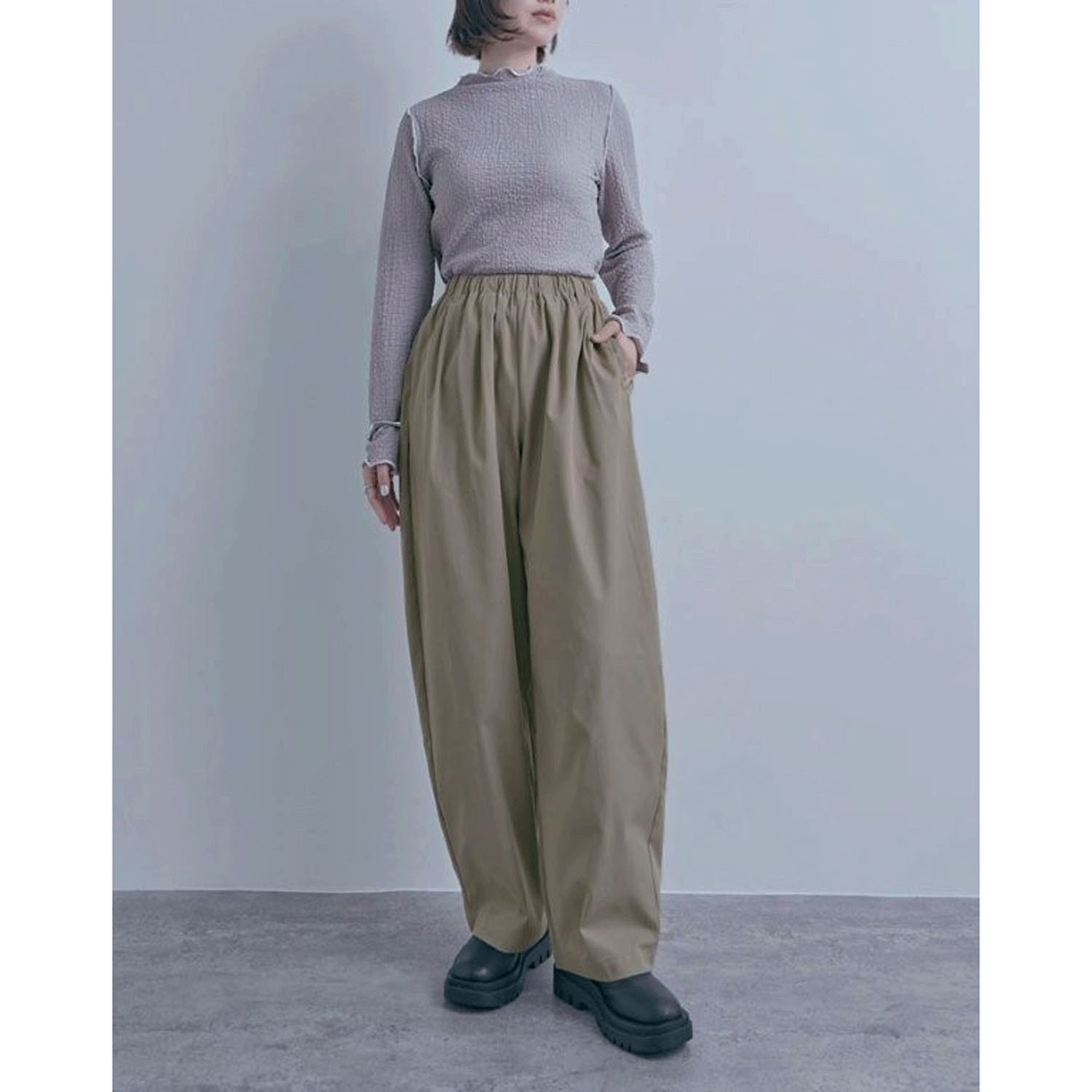 【ETONET限定 お取り寄せ】マシュマロツイルパンツ - 画像2