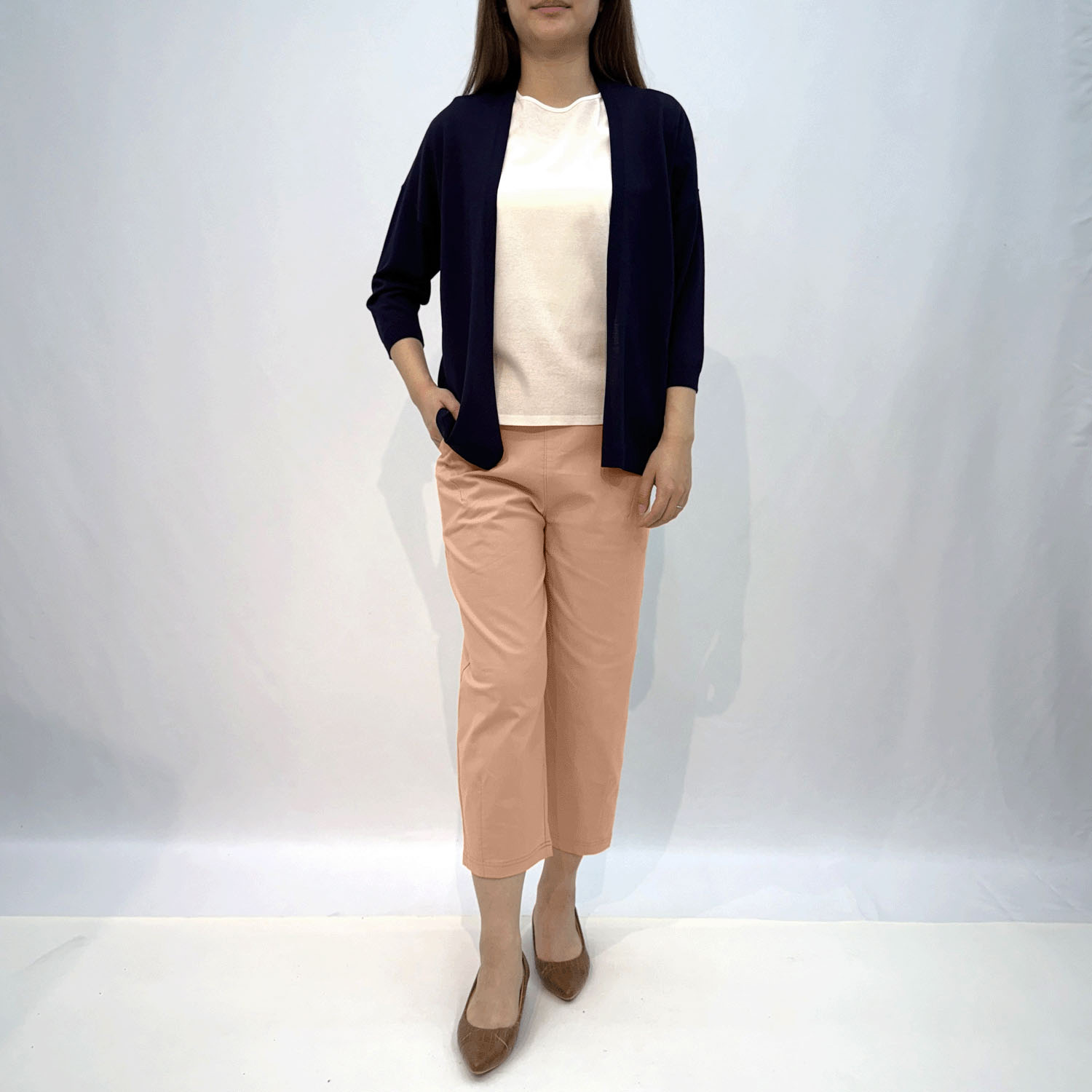 綿混ストレッチコクーンパンツ - 画像7