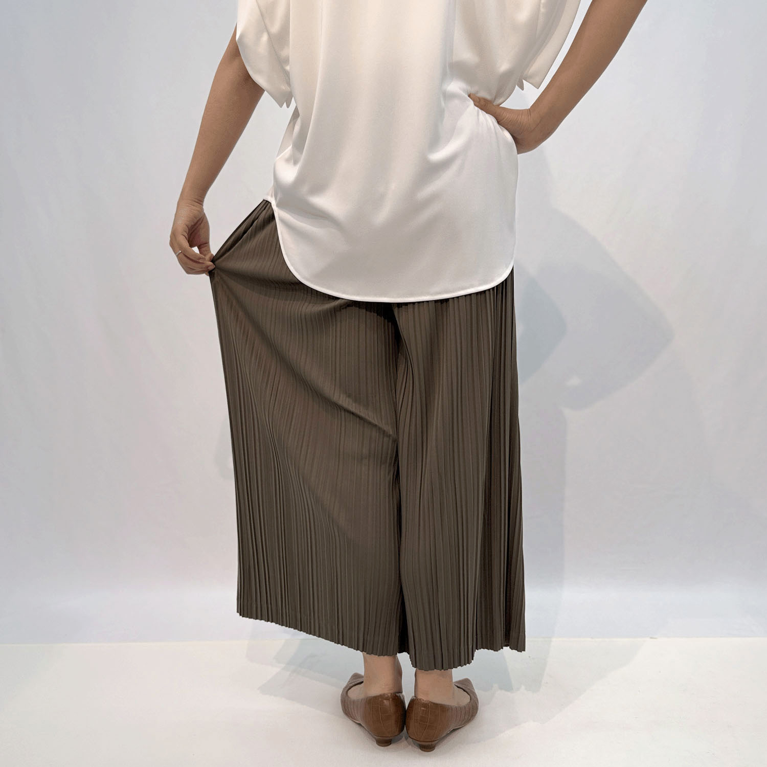 プリーツセミワイドパンツ - 画像7