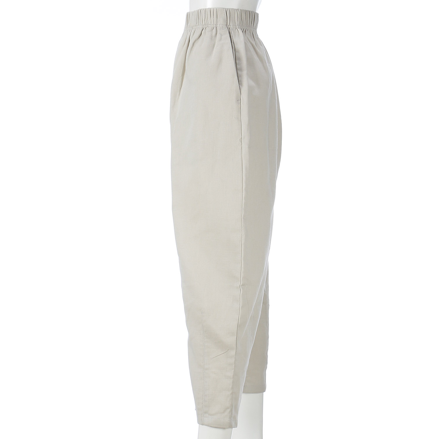 綿麻二重折りオーガニックコクーンパンツ - 画像2