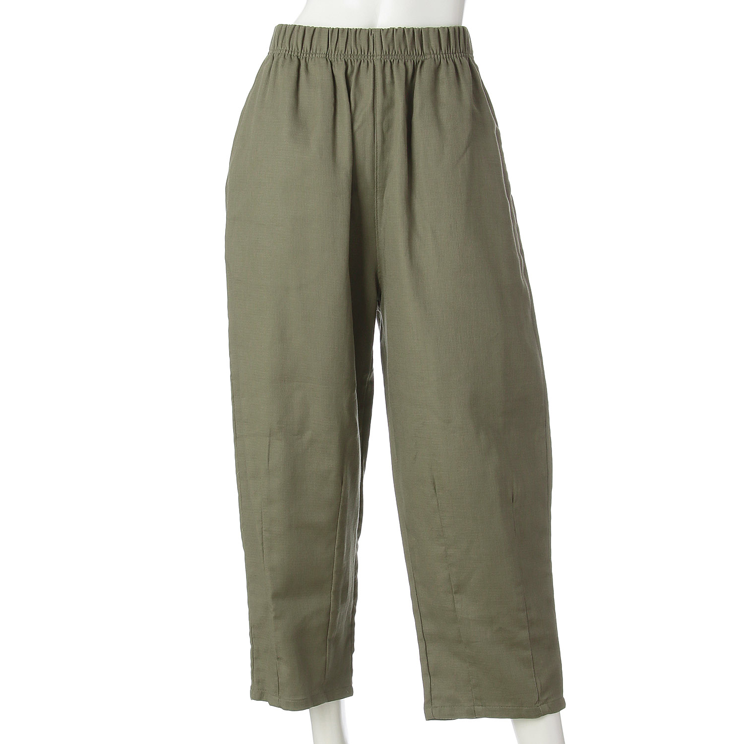 綿麻二重折りオーガニックコクーンパンツ - 画像10