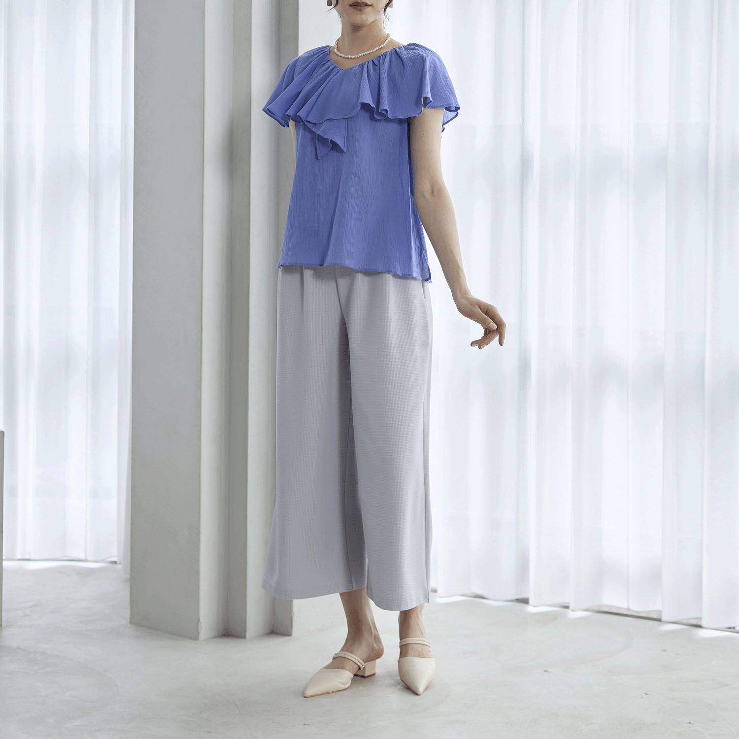 Reginetta メッシュサッカー・タックワイド - 画像1