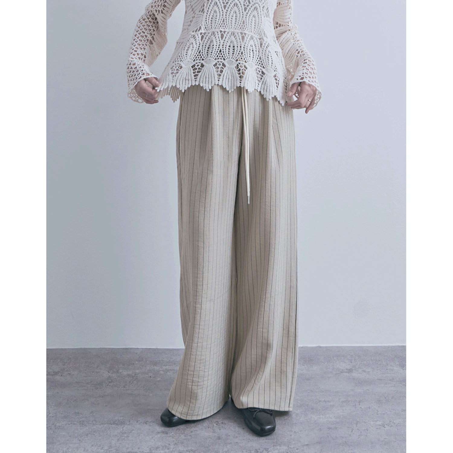 麻調イージーパンツ - 画像17