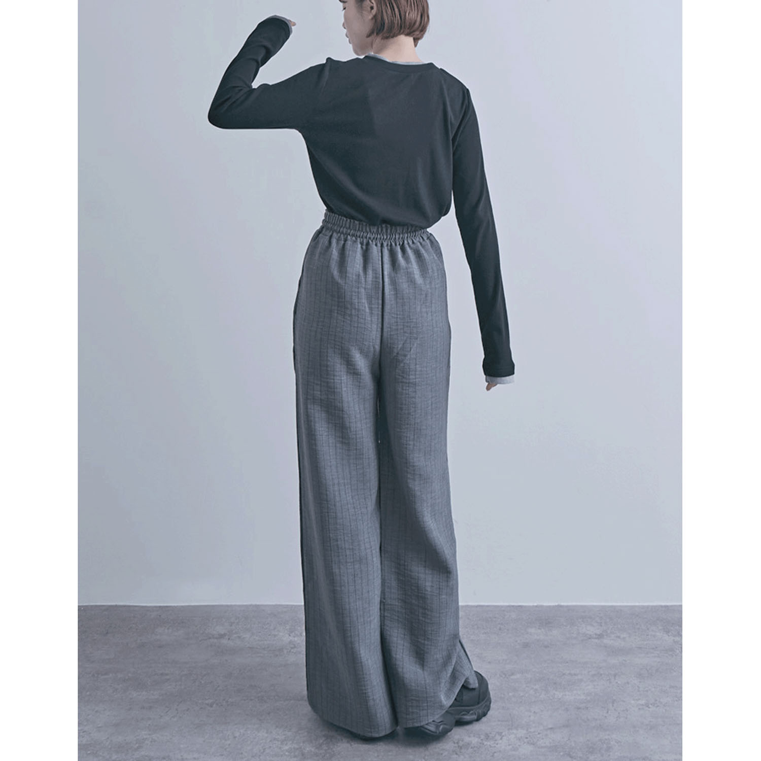 麻調イージーパンツ - 画像4