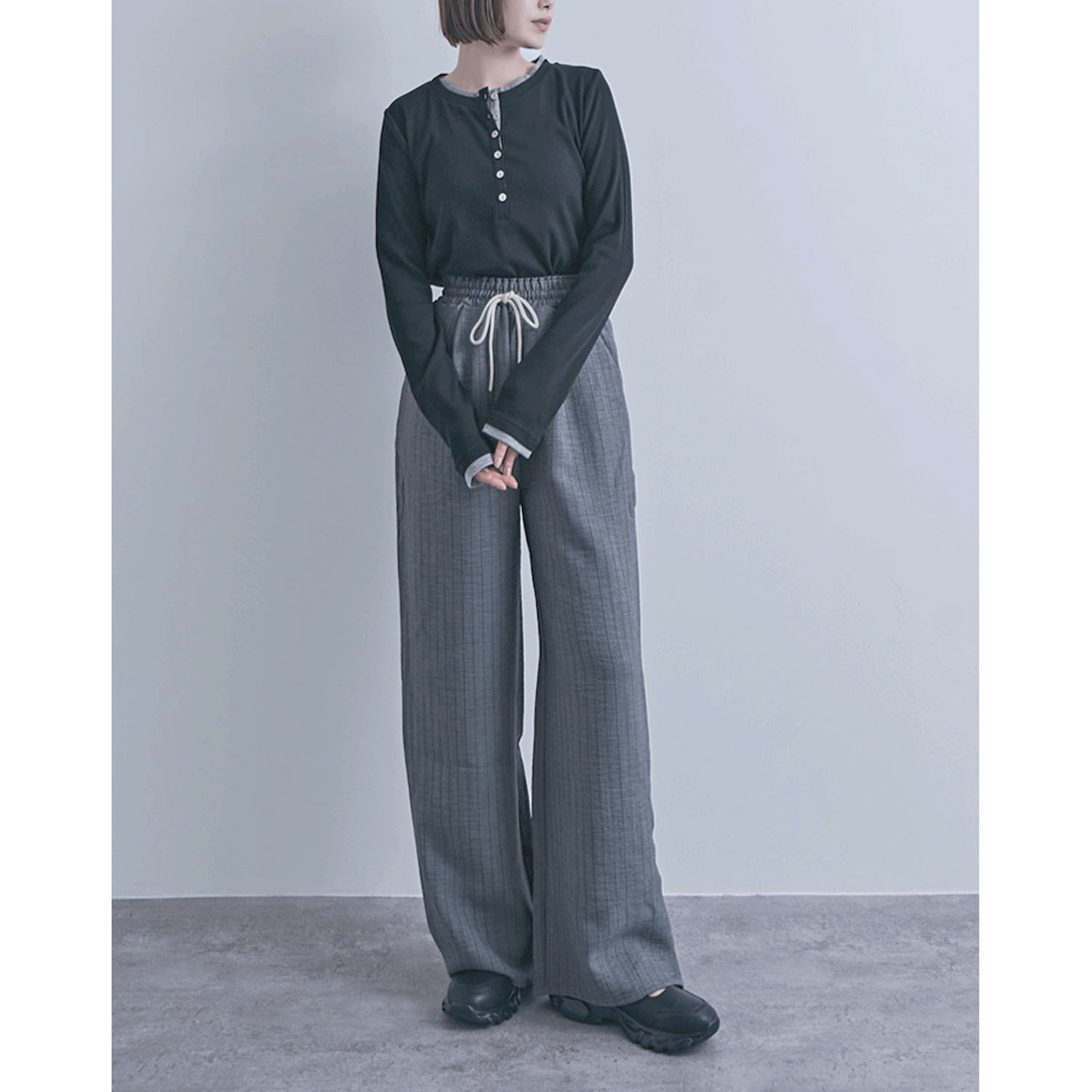 麻調イージーパンツ - 画像7