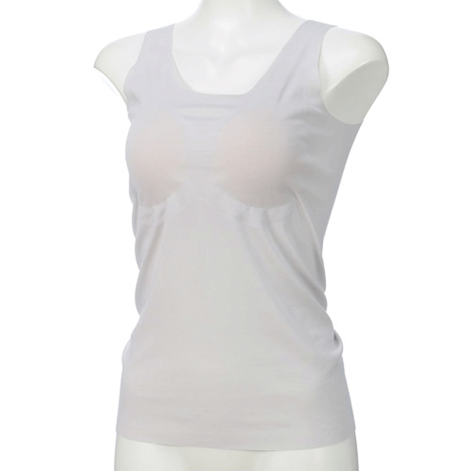 GUNZE キレイラボ 強撚綿 パット付タンクトップ - 画像1