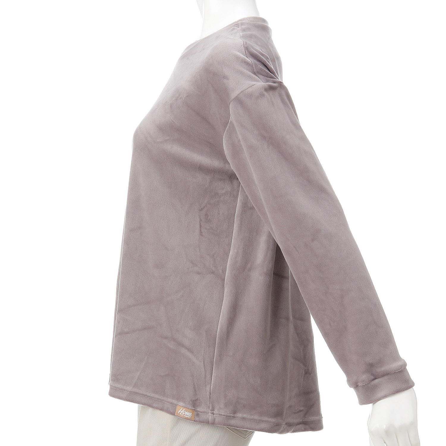 HOME BY TEMPUR 婦人長袖丸首シャツ - 画像2