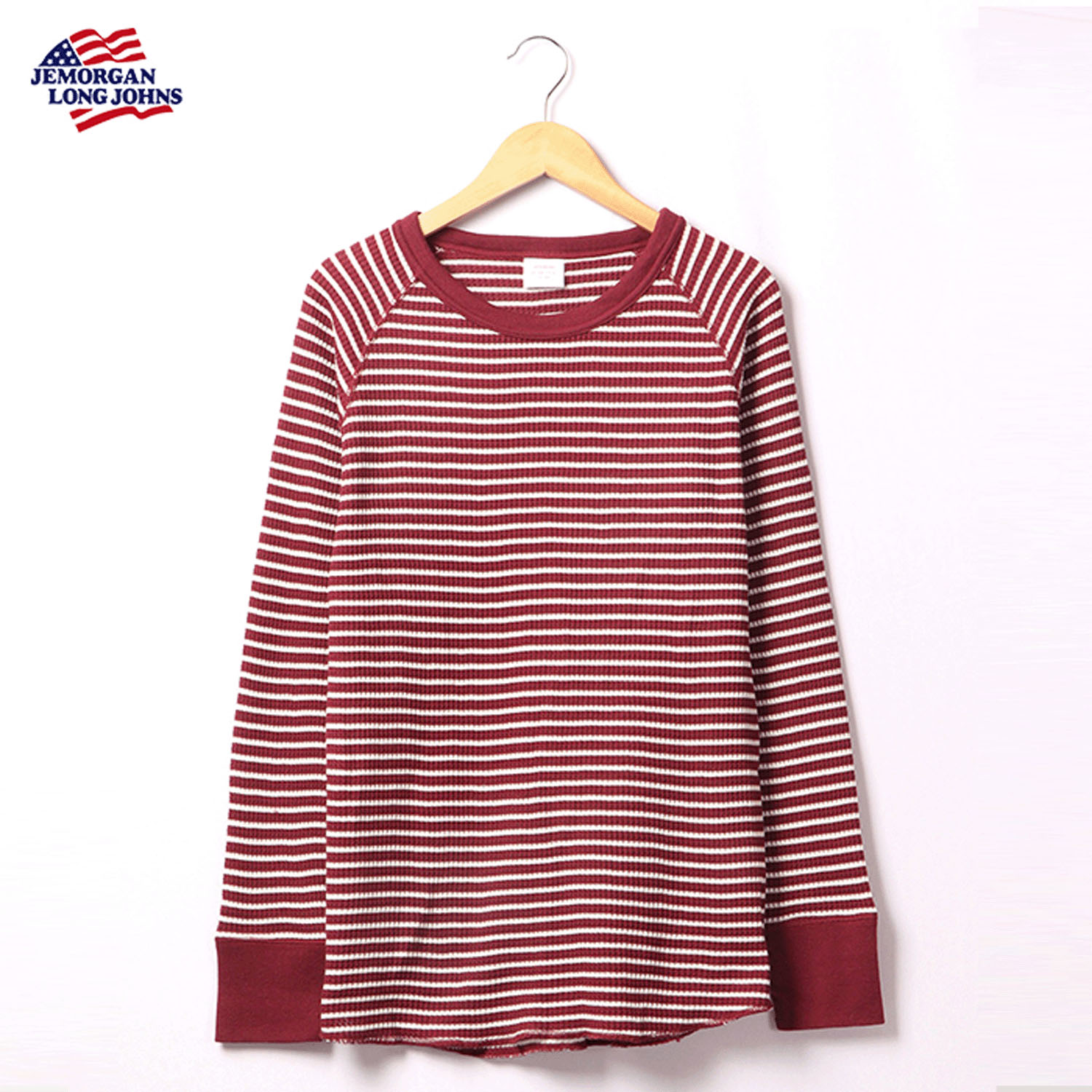 【JEMORGAN LONG JOHNS】 ボーダー ワッフルラグランTパック - 画像7
