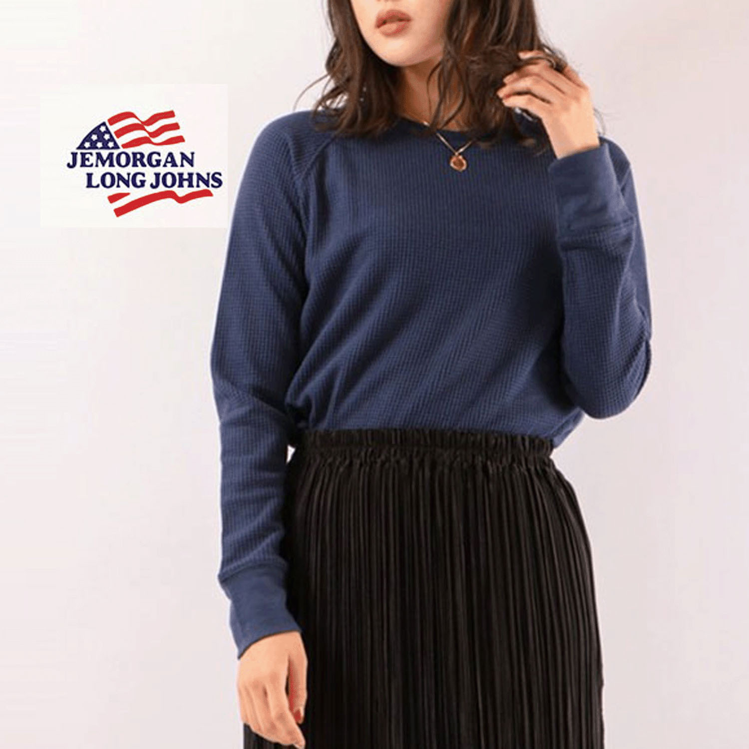 【JEMORGAN LONG JOHNS】 無地ワッフルラグランTパック - 画像18