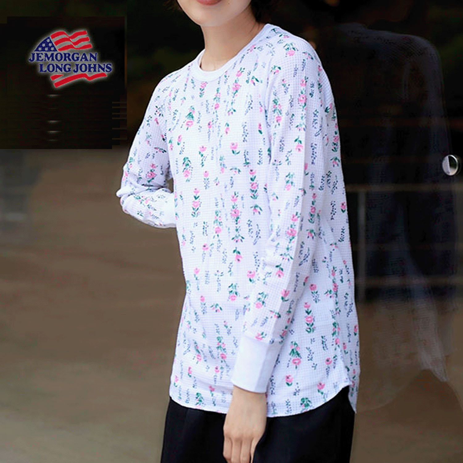 【JEMORGAN LONG JOHNS】 ワッフルラグランロンTパック - 画像1