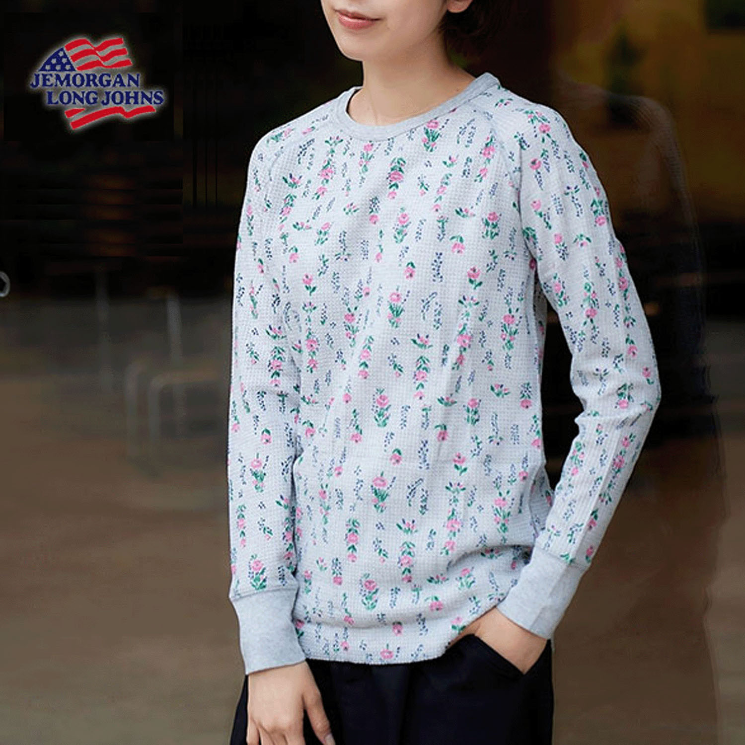 【JEMORGAN LONG JOHNS】 ワッフルラグランロンTパック - 画像1